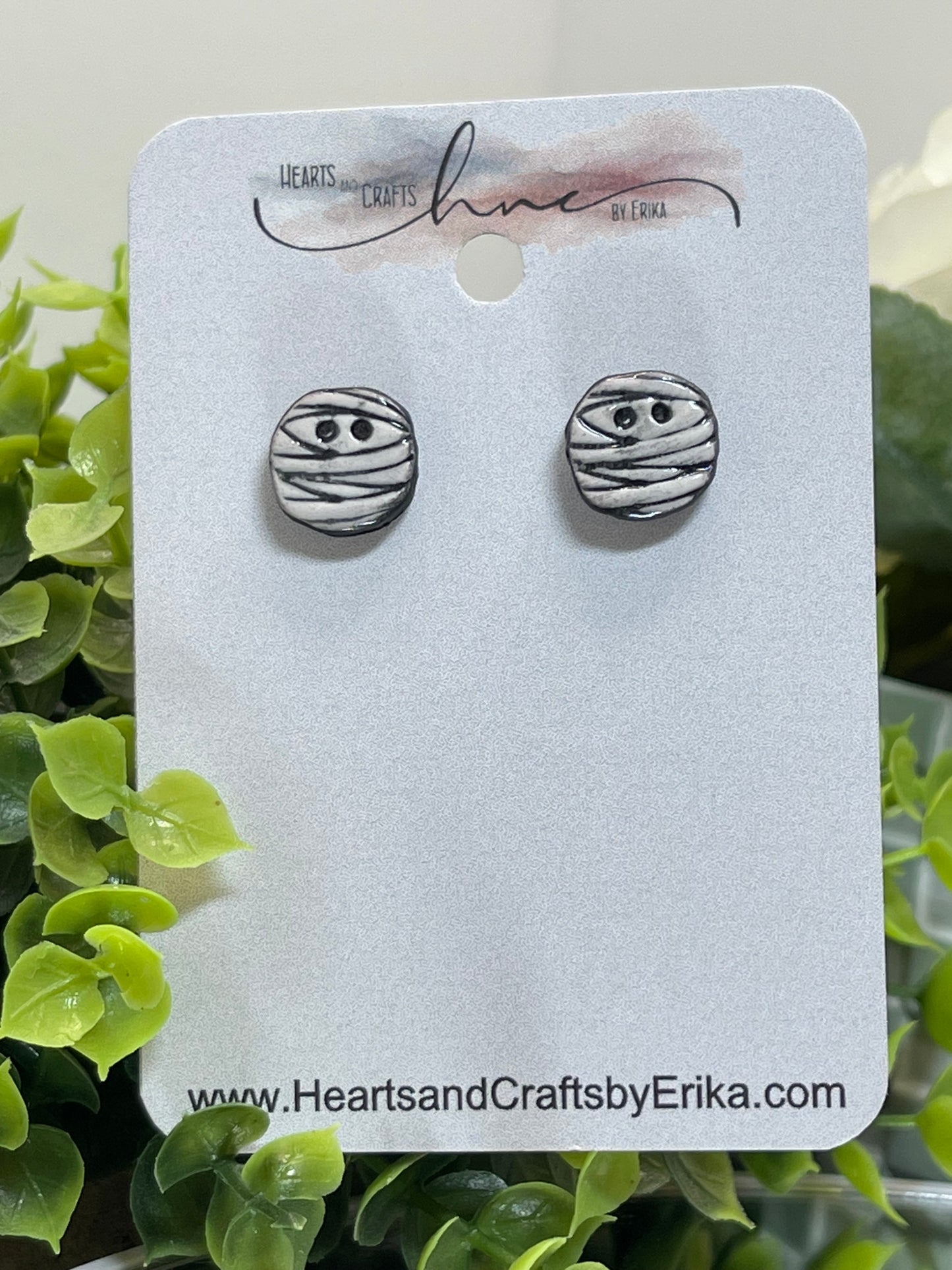 Fall Collection (Cute Mummy) - Stud Set - 1 Pair