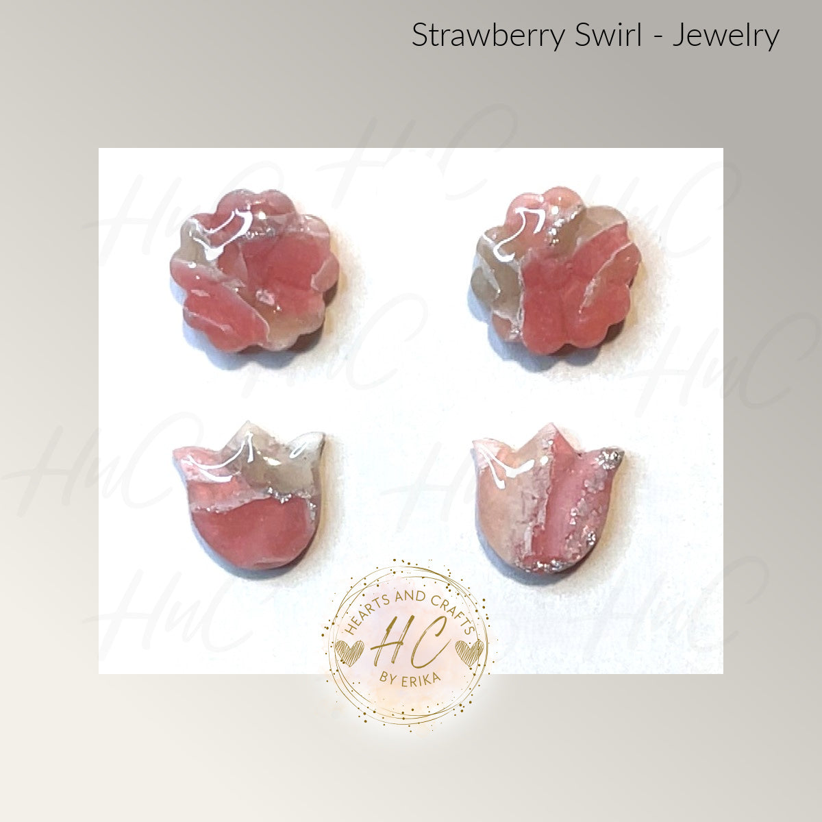 Strawberry Swirl Collection - Stud Set - 2 Pair