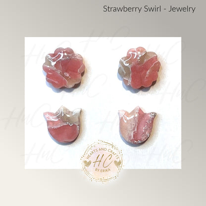 Strawberry Swirl Collection - Stud Set - 2 Pair
