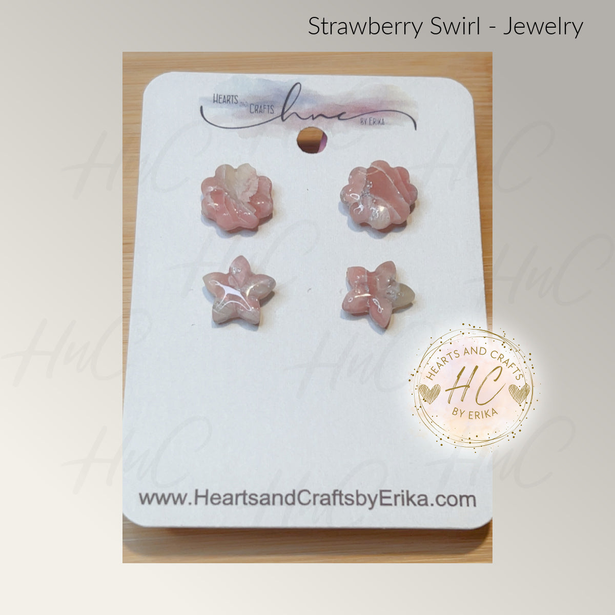 Strawberry Swirl Collection - Stud Set - 2 Pair