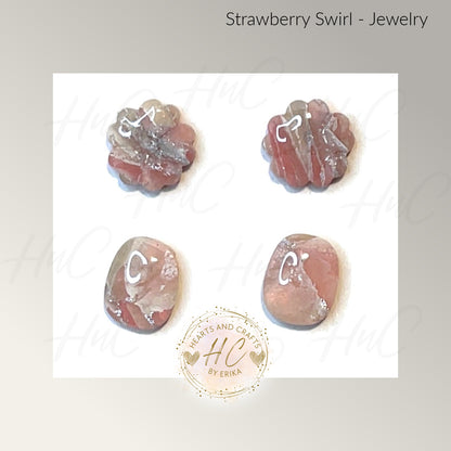Strawberry Swirl Collection - Stud Set - 2 Pair