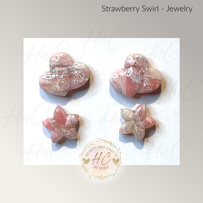 Strawberry Swirl Collection - Stud Set - 2 Pair