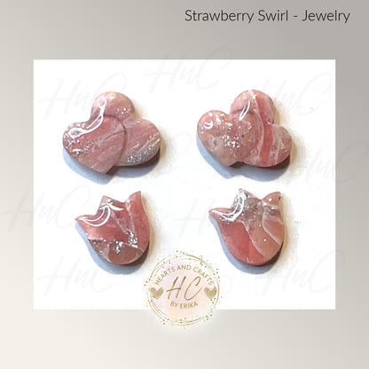 Strawberry Swirl Collection - Stud Set - 2 Pair