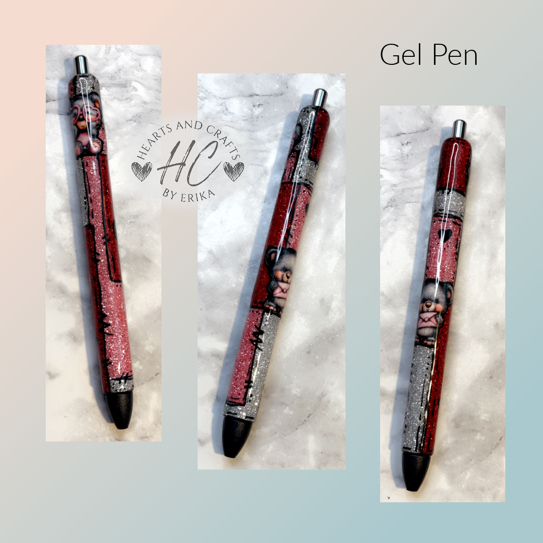 Patchwork - Teddy wHearts - Gel Pen