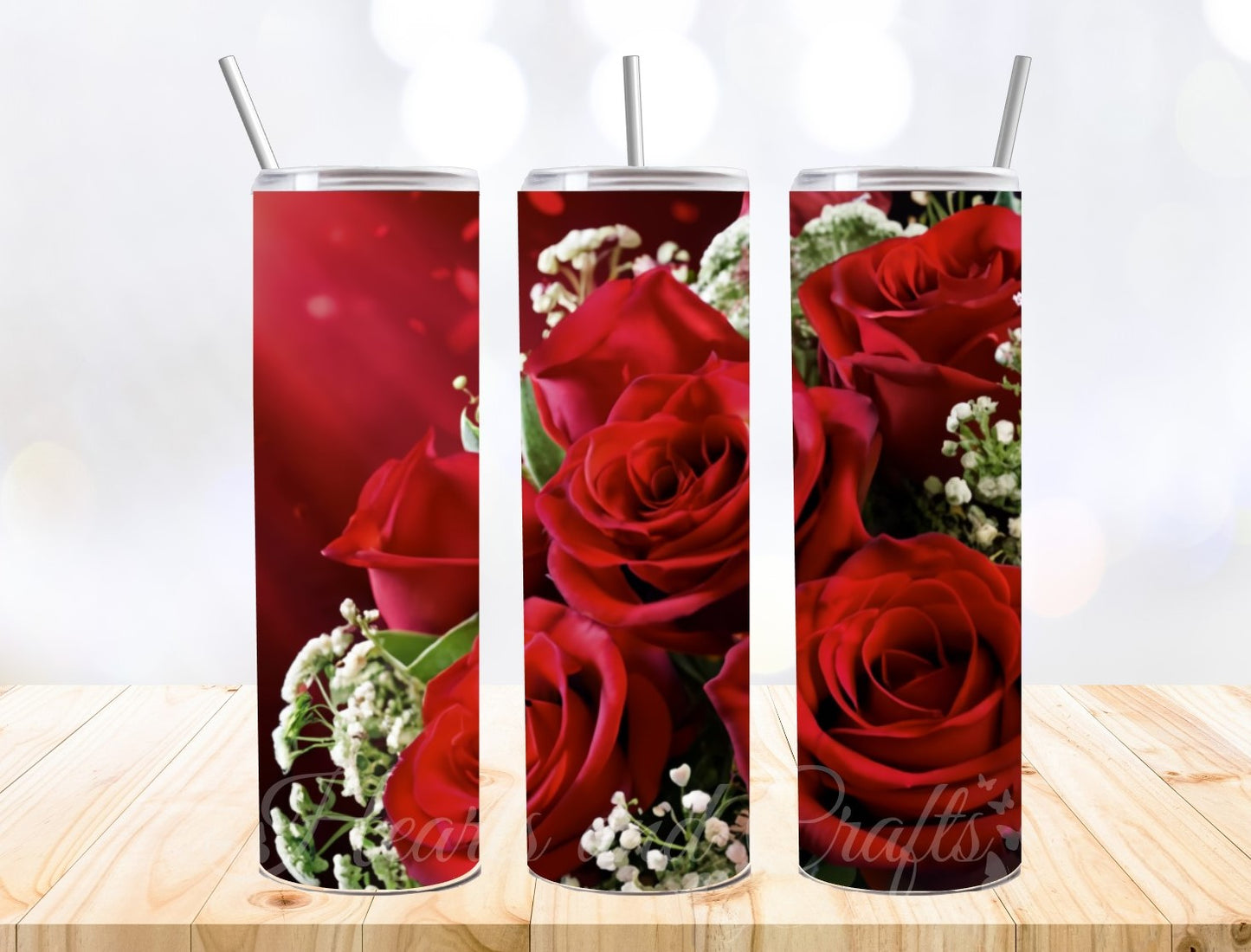 Roses 16 - 20oz Straight Tumbler (Physical Item)