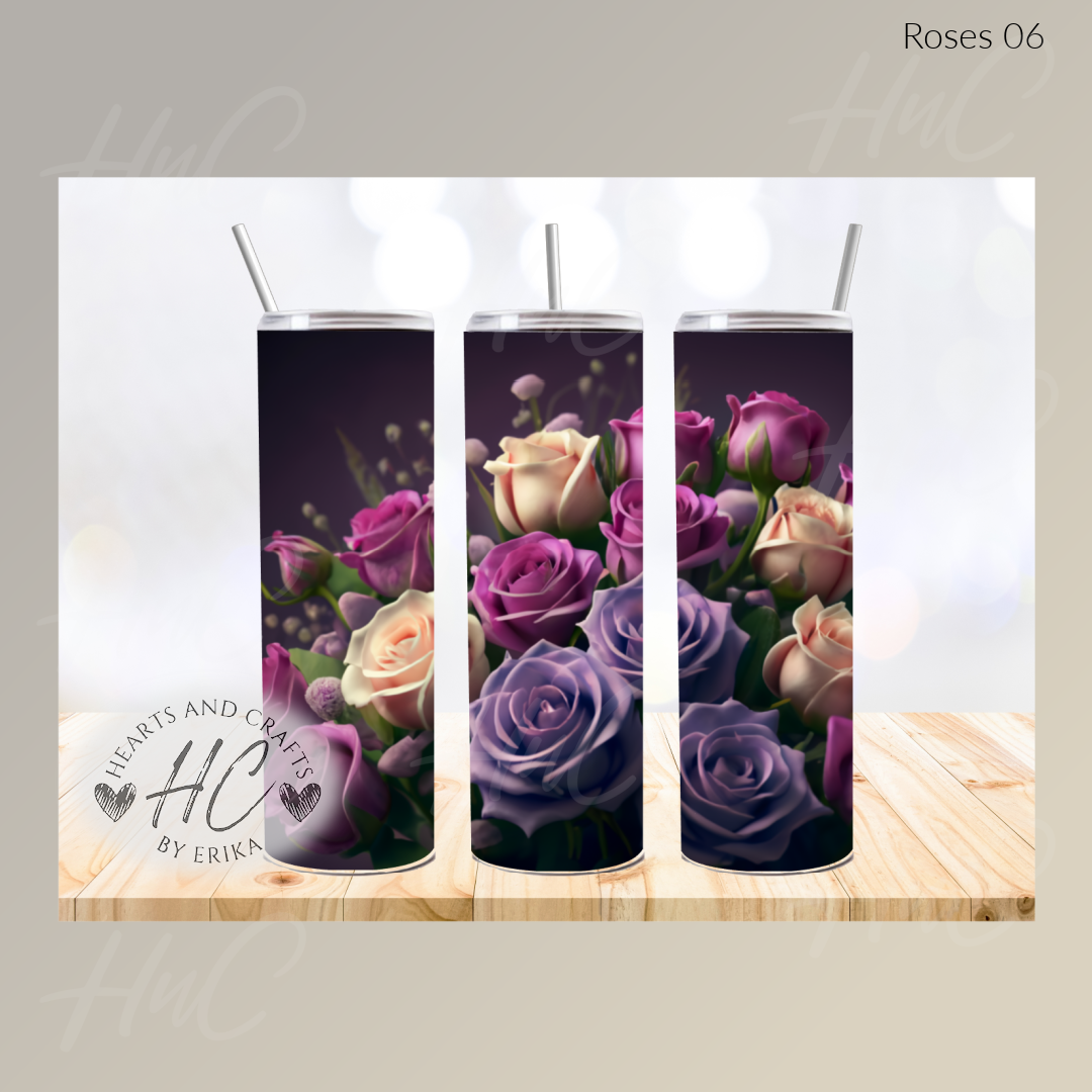 Roses 06 - 20oz Straight Tumbler (Physical Item)