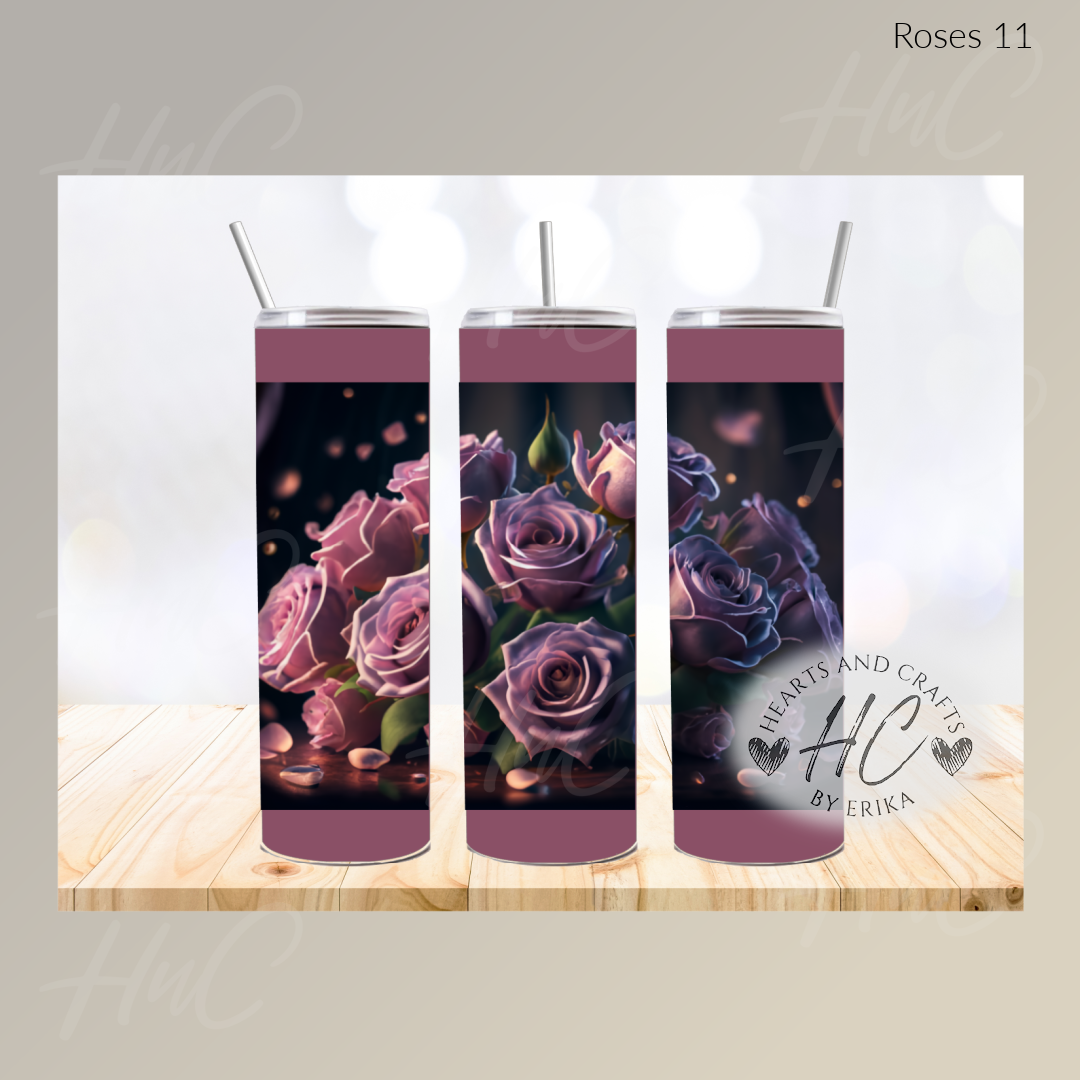 Roses 11 - 20oz Straight Tumbler (Physical Item)