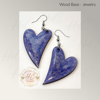 Basswood Collection - Large Quirky Hearts Hook Dangle