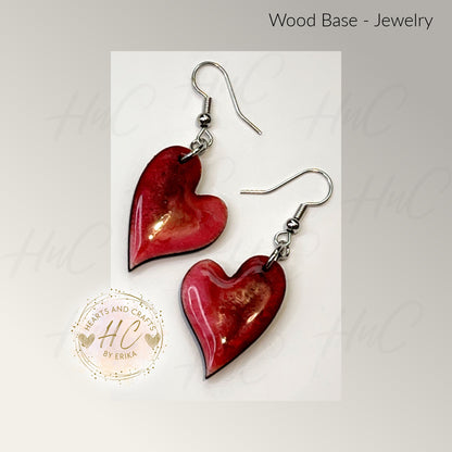 Basswood Collection - Medium Hearts Hook Dangle