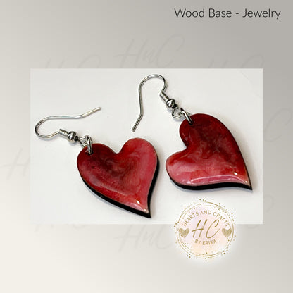 Basswood Collection - Medium Hearts Hook Dangle