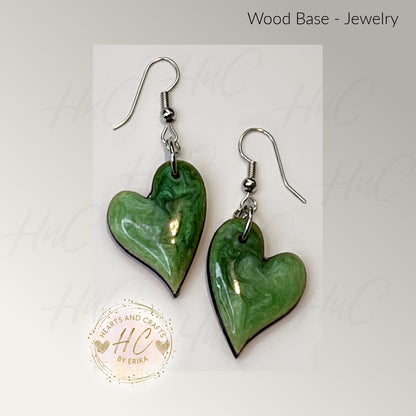 Basswood Collection - Medium Hearts Hook Dangle