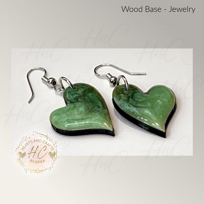 Basswood Collection - Medium Hearts Hook Dangle