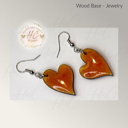 Basswood Collection - Medium Hearts Hook Dangle
