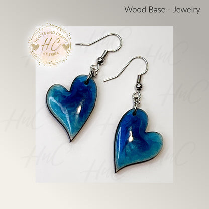 Basswood Collection - Medium Hearts Hook Dangle