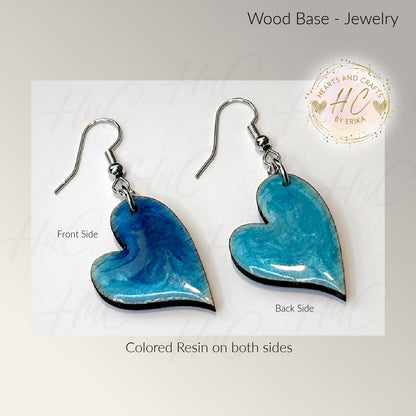 Basswood Collection - Medium Hearts Hook Dangle