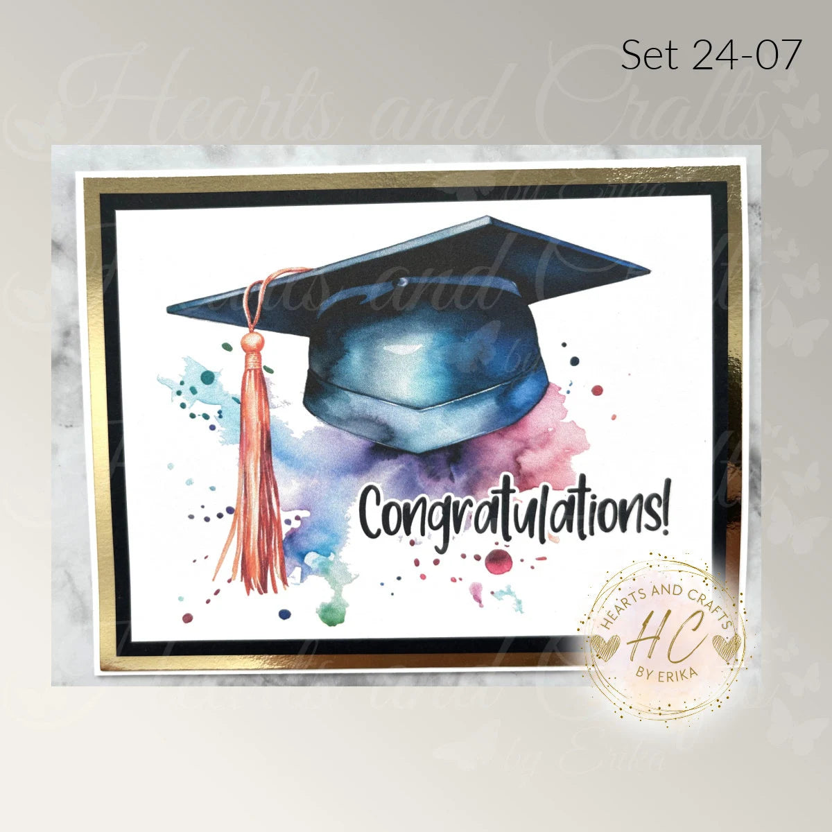 3pk Handcrafted Graduation Card Set (24-07)