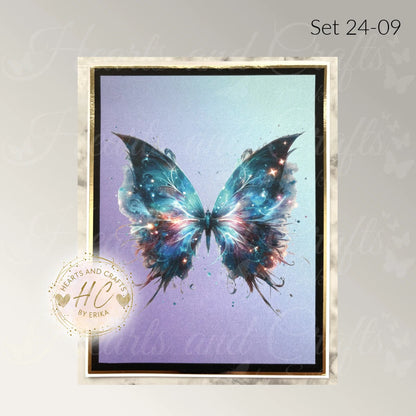 3pk Handcrafted Butterfly Card Set (24-09)