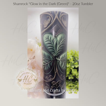 Shamrock/Clover - Glow in the Dark (Green) - 20oz Tumbler