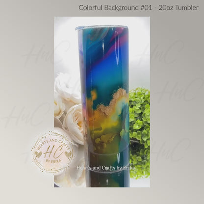 Colorful Background 01 - 20oz Tumbler