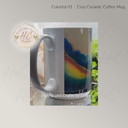 Colorful 01 - Ceramic Coffee Mug