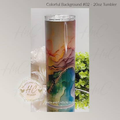 Colorful Background 02 - 20oz Tumbler