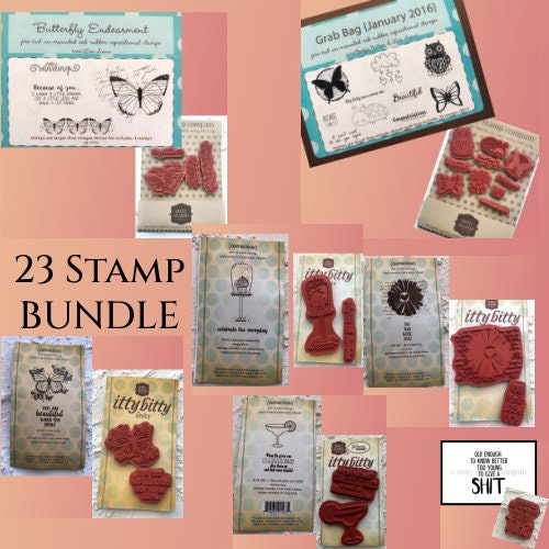 Unity Stamp Co - BUNDLE - Several collections containing 23 Stamps/Sentiments